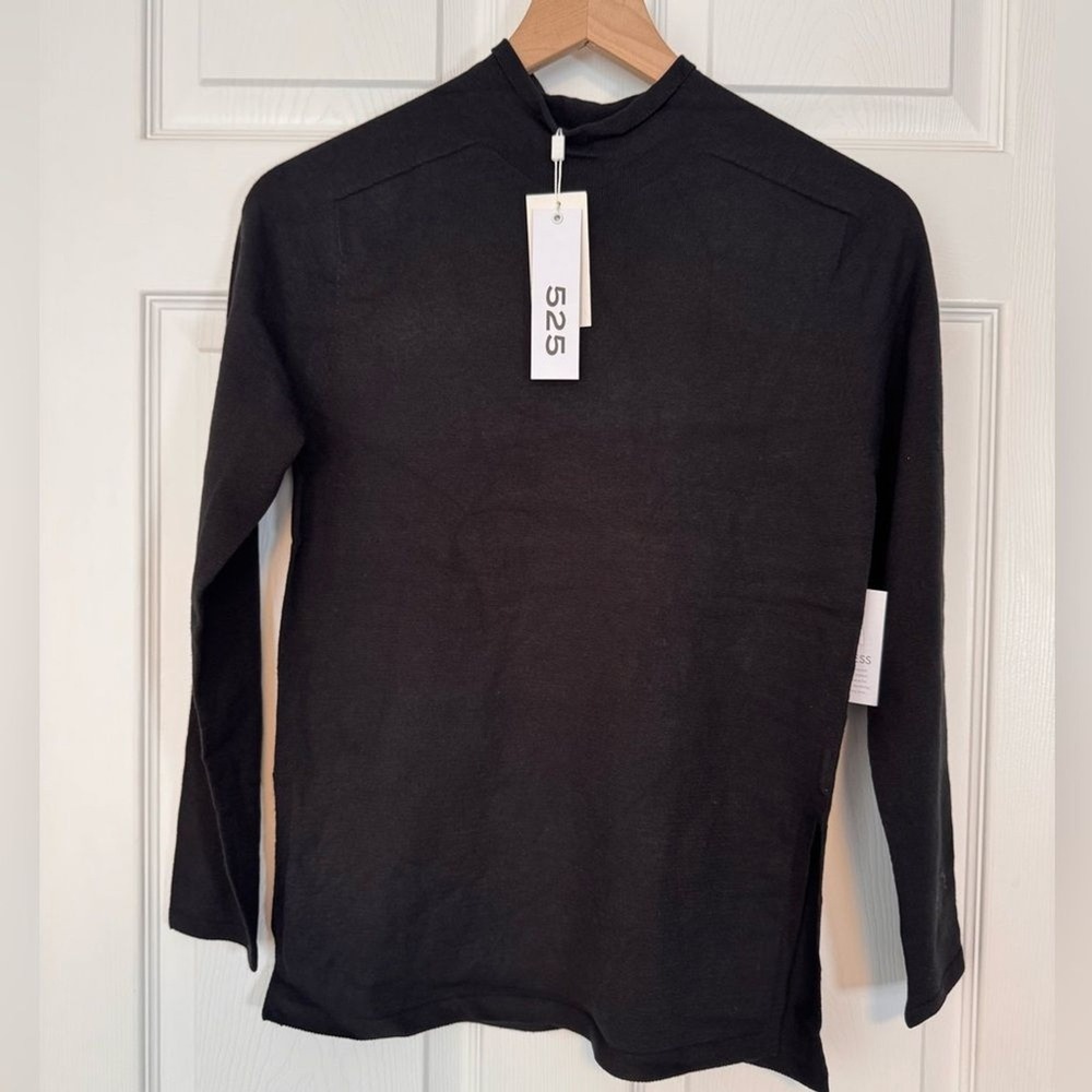 525 America Rolled Mock Neck Sweater NWT Size XS